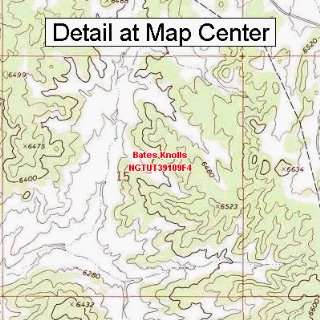   Map   Bates Knolls, Utah (Folded/Waterproof)