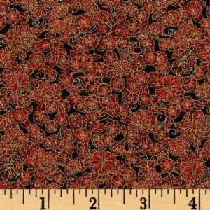  44 Wide Imperial Fusions Kyoto Blossom Scarlet Fabric By 