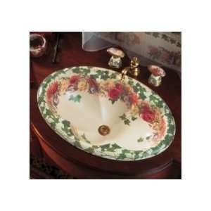 Kohler K 14270 PS 96 Peonies and Ivy Design on Cantata Self Rimming 