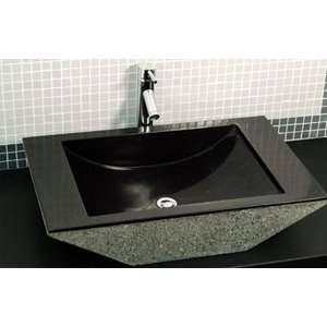  Cantrio Koncepts Granite w/ Etched Face Stone Lavatory 
