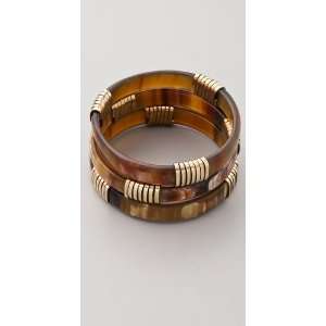  Kora Set of 3 Wide Tri Wrap Bangles Jewelry