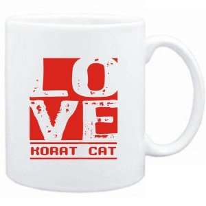  Mug White  LOVE Korat  Cats