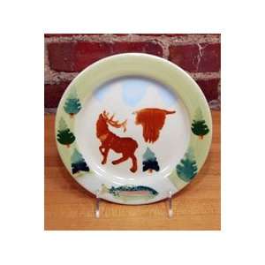  HIGH COUNTRY MIXED ANIMAL SET OF 4 DESSERT PLATES / SALAD 