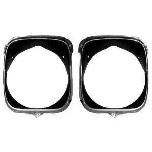 1969 El Camino Headlamp Bezels, (Inner and Outer) RH 