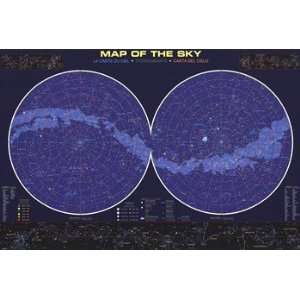  Map of the Night Sky   Poster (36x24)