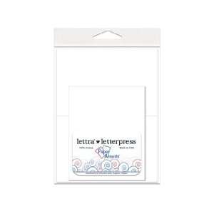  Paper Accents Letterpress Lettra Card & Envelope Fold 4 