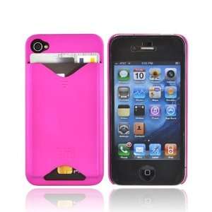  For iPhone 4 Case Mate ID Rubberize Hard Case HOT PINK 