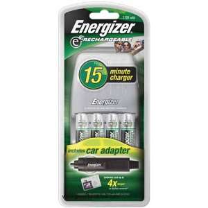  Energizer e2 15 Minute Charger for AA & AAA batteries & 4 