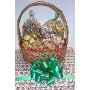 Scotts Cakes Large Nannys Christmas Surprise Cookie Basket with 