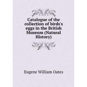   eggs in the British Museum (Natural History) Oates Eugene William