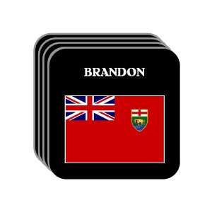 Manitoba   BRANDON Set of 4 Mini Mousepad Coasters