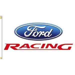  Ford Racing Flag (White Background) Case Pack 6 Sports 