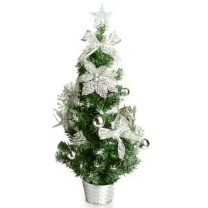  2 ft. Decorated Christmas Tree   Silver Star   675106 