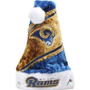  Team Beans St. Louis Rams Colorblock Santa Hat