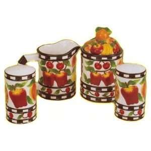    Fruit Paradaise Sugar creamer & Salt & Pepper set