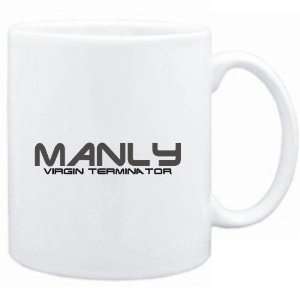  Mug White  Manly virgin terminator  Male Names Sports 