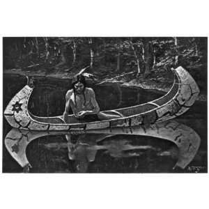   Longfellow, The Song of Hiawatha,Indians,Fishing