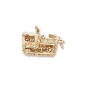  Bulldozer Charm in Yellow Gold Jewelry