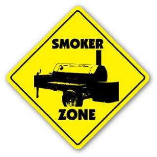 SMOKER ZONE  Sign  bbq barbeque cooker sauce grill gift bar be que