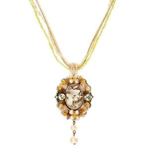 Perfect Gift   High Quality Vintage Pendant with Bead Necklace (2595)