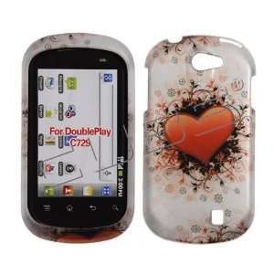  LG Double Play DoublePlay C729 C 729 Silver with Red Love 