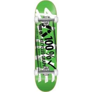  Slave Recycled Complete Skateboard   7.87 Green w/Raw 