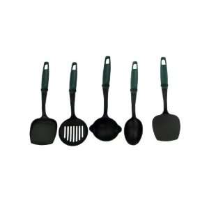  cooking utensils w green handles assorted styles   Pack of 