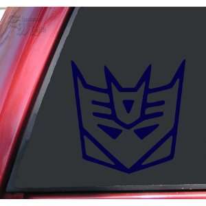 Transformers Decepticon Style #2 Vinyl Decal Sticker   Dark Blue