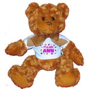    Its All About Ann Plush Teddy Bear with BLUE T Shirt Toys & Games
