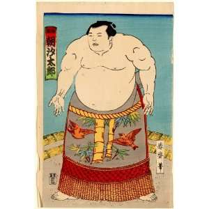  Japanese Print . TITLE TRANSLATION The sumo wrestler 