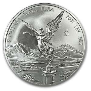  2011 5 oz Silver Mexican Libertad (Brilliant Uncirculated 