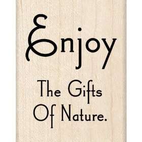  Nature Quote   Wood Rubber Stamp 