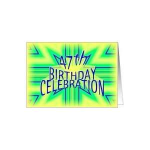    47th Birthday Party Invitation Bright Star Card Toys & Games