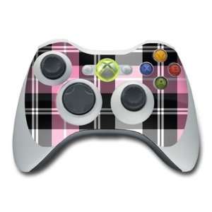  Pink Plaid Design Skin Decal Sticker for the Xbox 360 
