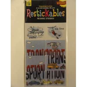  Use with Restickables ABC Poster   32 Reusable Stickers Toys & Games