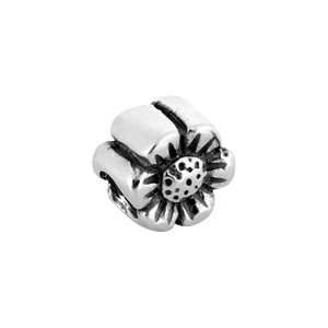   Flower Charm. Compatible with Pandora,Trollbead,Chamilia Bracelets