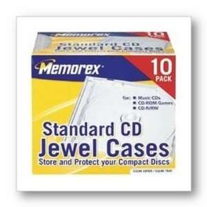   3202 1901CP4 CLEAR STANDARD JEWEL CASES   10 PACK 