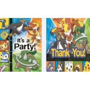 Pokemon Kids Birthday Partyware Supplies  Invitations 