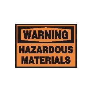 WARNING Labels HAZARDOUS MATERIALS Adhesive Vinyl   5 pack 