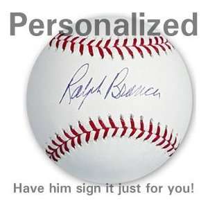  Ralph Branca Personalized Autographed Baseball Sports 