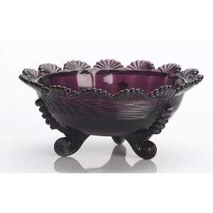  Mosser Glass Footed Fruit Bowl   Amethyst Kitchen 