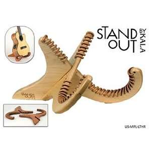  STAND OUT SOLID MAPLE UKULELE STAND LEATHER TRIM 