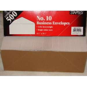    500 No 10 Business Envelopes White  Staples
