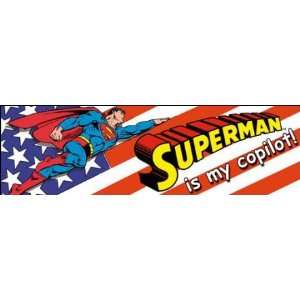    DC Comics Superman Is My Copilot Bumper Sticker 45006S Automotive