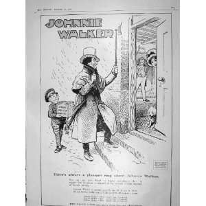 1909 JOHNNIE WALKER WHISKY SAMBO BULLDOG NAVY MAPPIN
