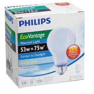   72 Watt A19 EcoVantage Light Bulb, Natural Light
