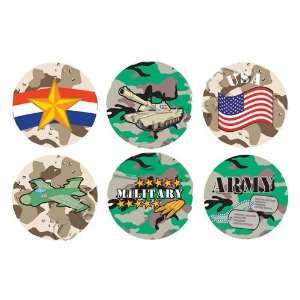  100 Army Military Roll Stickers, 1 Roll Toys & Games