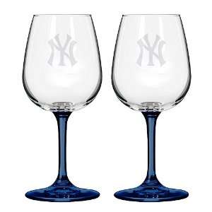  New York Yankees Wine Glass Set