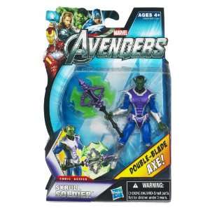 Marvel Avengers Comic 4 Inch Action Figure Skrull Soldier Double Blade 