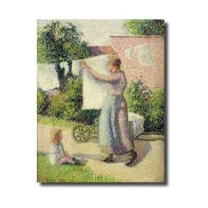  Woman Hanging Up The Washing 1887 Giclee Print